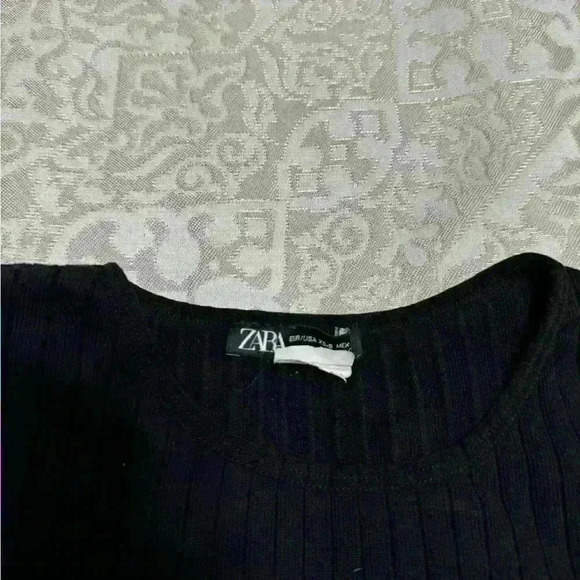 Zara woman’s black long sleeve with elbow cut outs very stylish in  size small - Picture 5 of 5